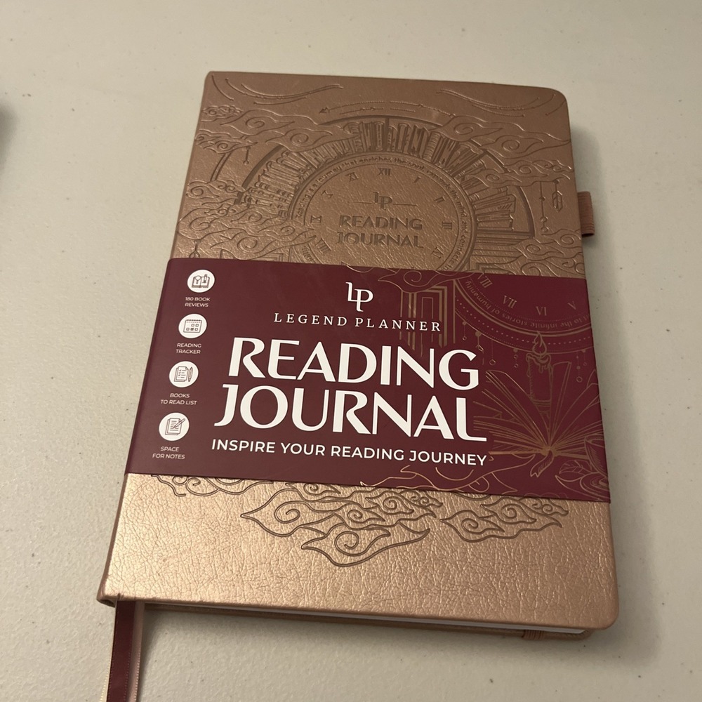 Legend Planner Reading‎ Journal Rose Gold, NEW Book Review